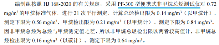 《固定污染源廢氣總烴、甲烷和非甲烷總烴的測定便攜式催化氧化-氫火焰離子化檢測器法》