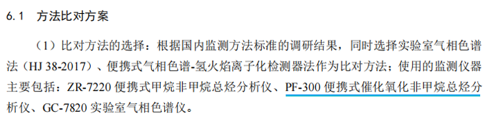 《固定污染源廢氣總烴、甲烷和非甲烷總烴的測定便攜式催化氧化-氫火焰離子化檢測器法》